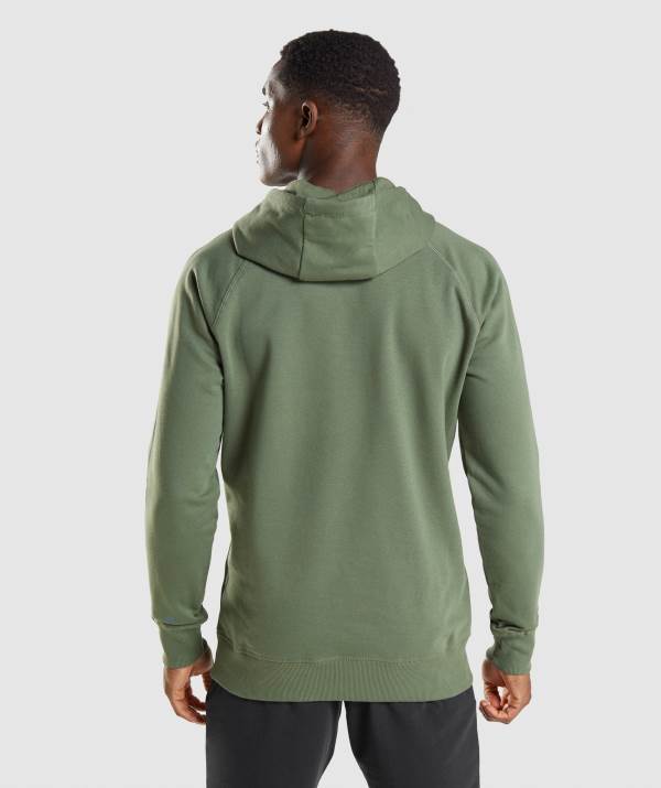 Panske Mikiny S Kapucňou Gymshark Sharkhead Infill Zelene | NP1362470
